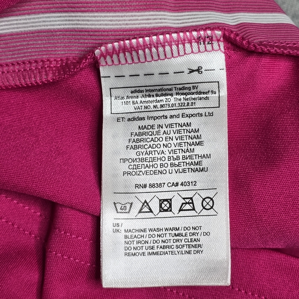 Sergio Ramos Adidas Women's Bright Pink V-Neck Jersey REAL MADRID 2014 2015 AWAY - Picture 10 of 13